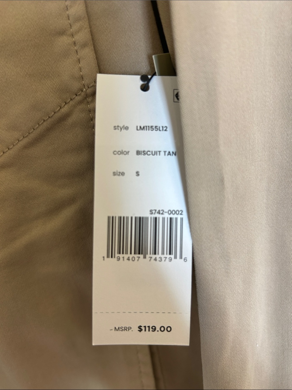 Liverpool Women's Tan Button-Front Jacket - Picture 3 of 9